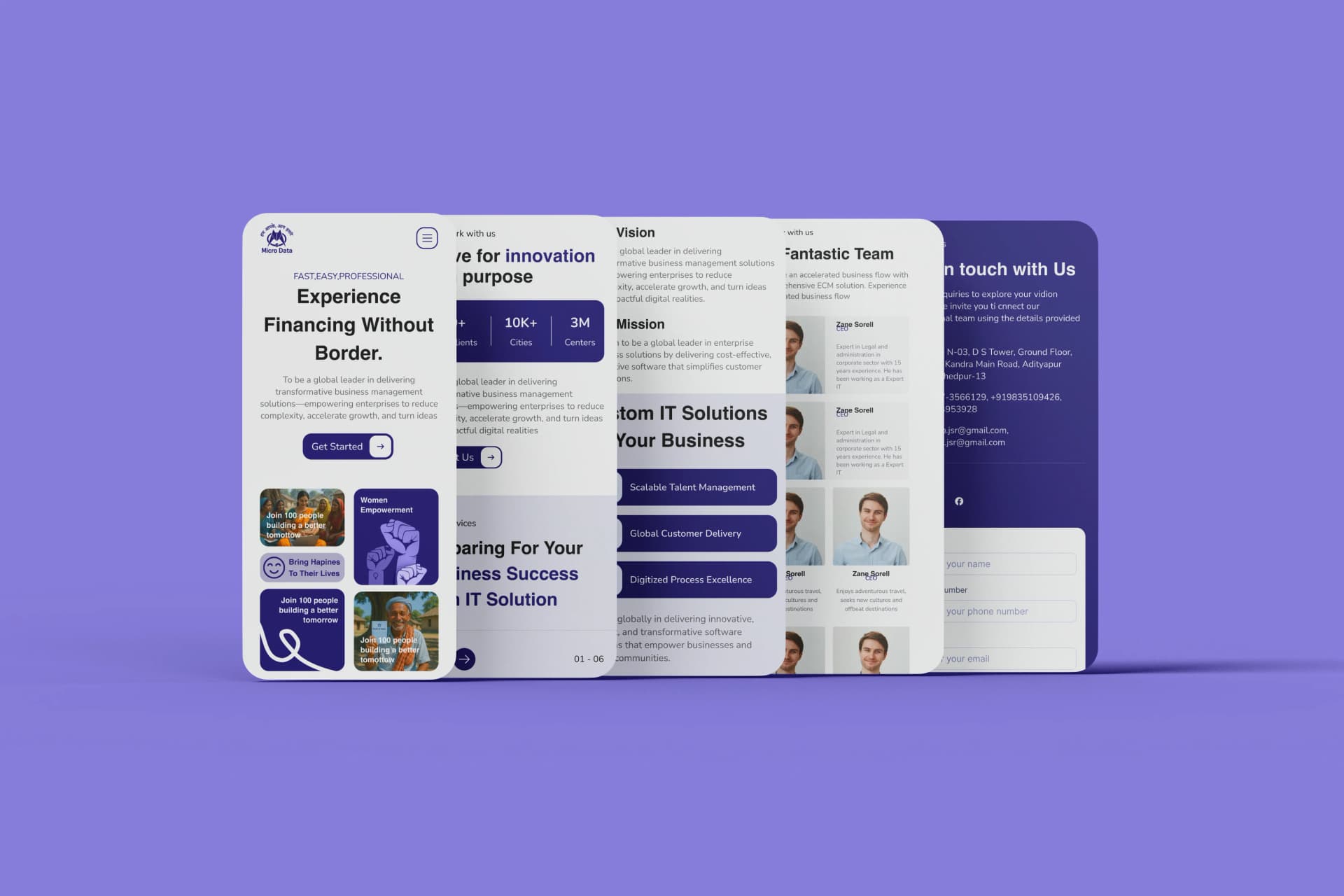 AI-powered design & homepage