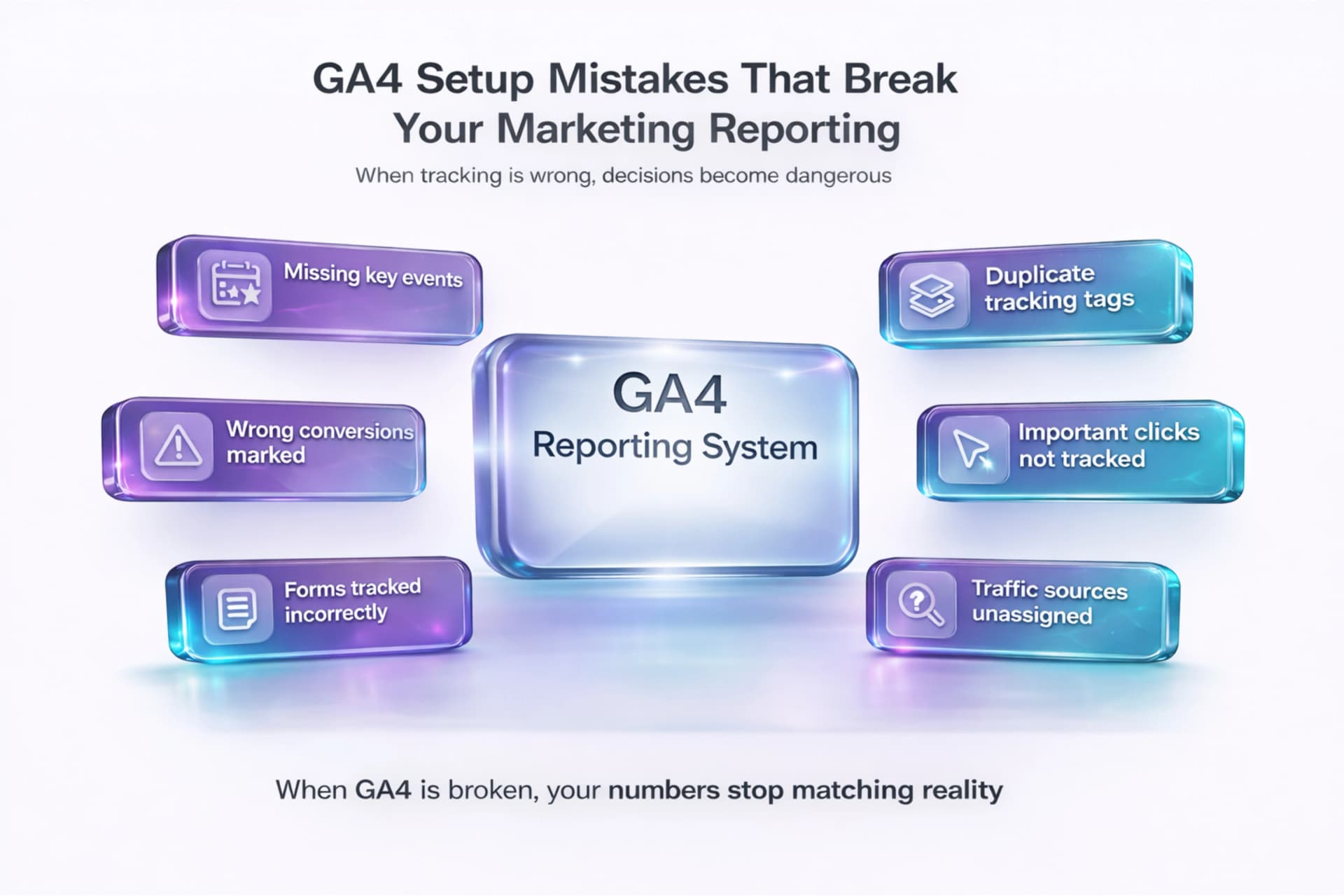 GA4 Setup Mistakes That Break Your Marketing Reporting