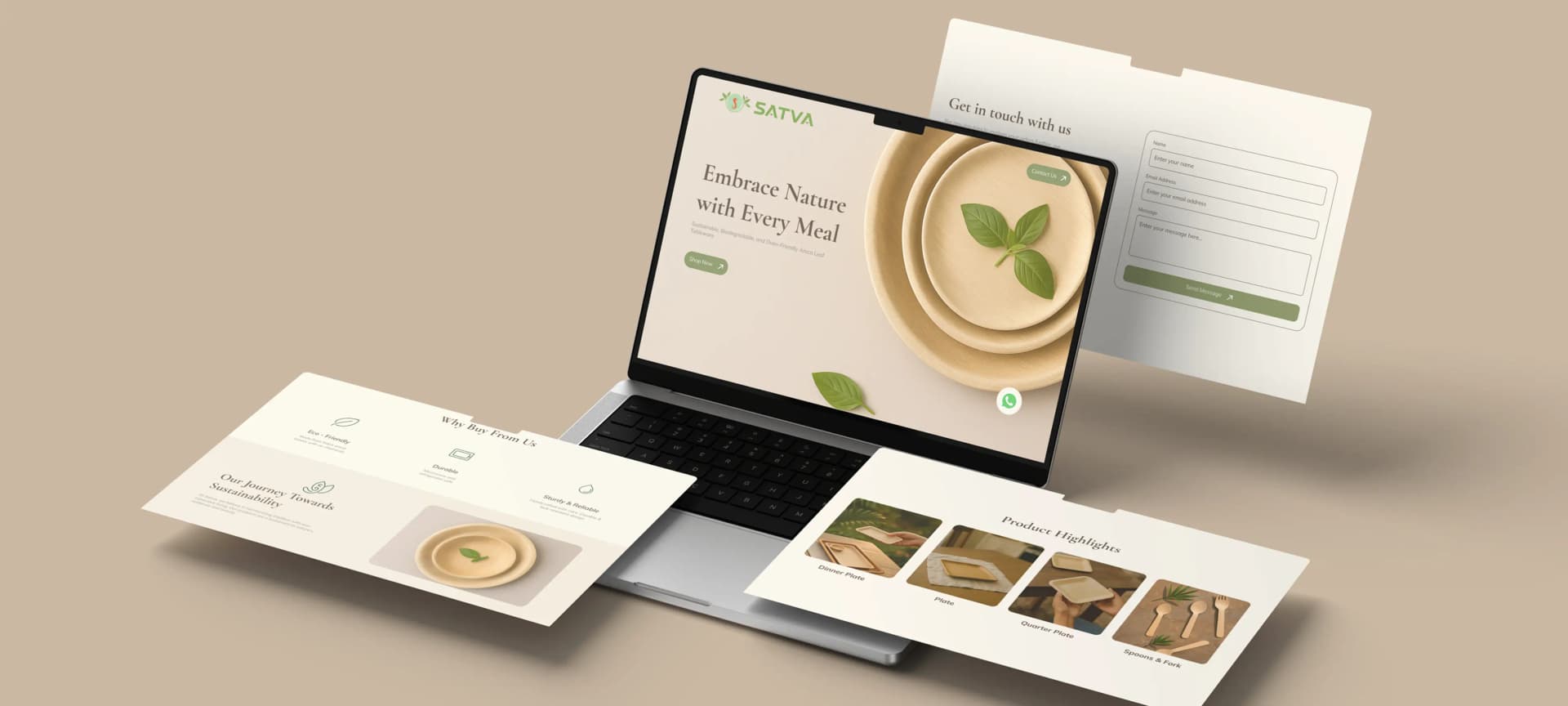 Satva Website UI Screenshots